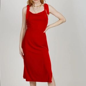NWT Lorna Red Velvet Midi Dress Band of the Free